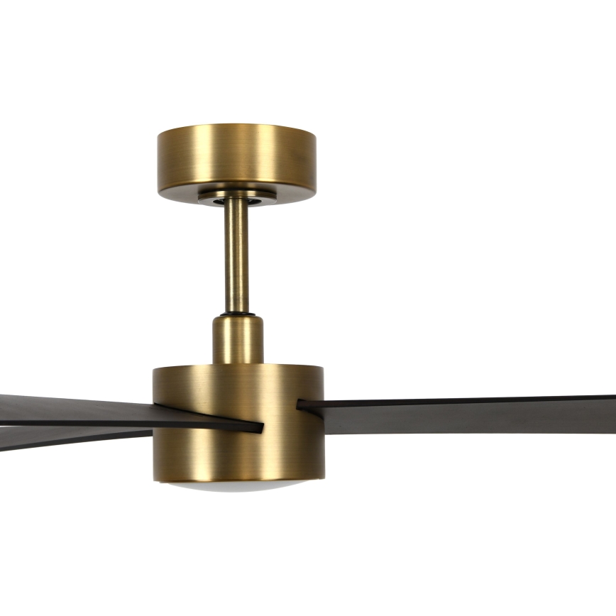 Lucci air 21610549- LED Dimbar takfläkt CLIMATE 1xGX53/12W/230V wenge/guld + fjärrkontroll