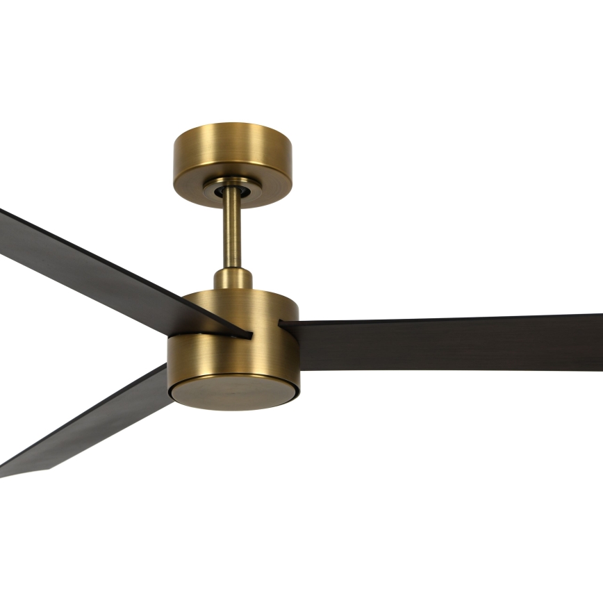 Lucci air 21610549- LED Dimbar takfläkt CLIMATE 1xGX53/12W/230V wenge/guld + fjärrkontroll
