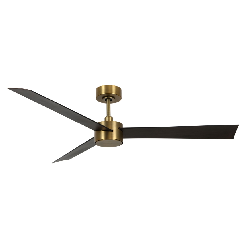 Lucci air 21610549- LED Dimbar takfläkt CLIMATE 1xGX53/12W/230V wenge/guld + fjärrkontroll