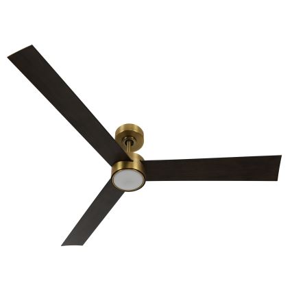 Lucci air 21610549- LED Dimbar takfläkt CLIMATE 1xGX53/12W/230V wenge/guld + fjärrkontroll