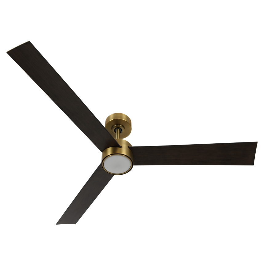 Lucci air 21610549- LED Dimbar takfläkt CLIMATE 1xGX53/12W/230V wenge/guld + fjärrkontroll