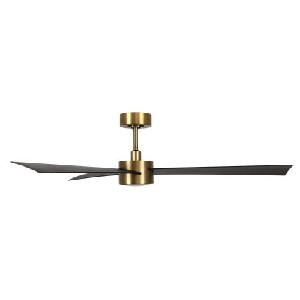 Lucci air 21610549- LED Dimbar takfläkt CLIMATE 1xGX53/12W/230V wenge/guld + fjärrkontroll