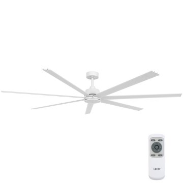 Lucci air 21610849 - Ljusreglerad ceiling fan ATLANTA 1xGX53/12W/230V white+ + fjärrkontroll