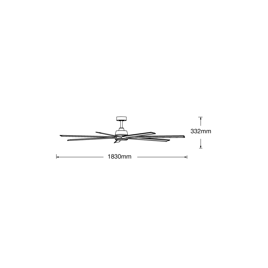 Lucci air 21610849 - Ljusreglerad ceiling fan ATLANTA 1xGX53/12W/230V white+ + fjärrkontroll