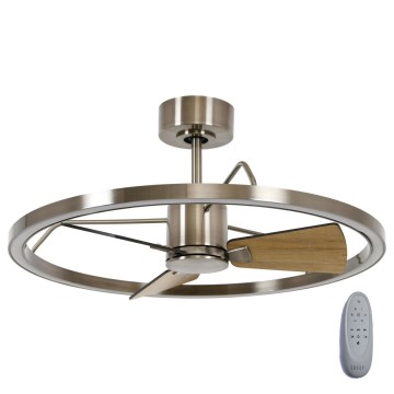Lucci air 21611749 - LED Dimbar takfläkt CESSNA LED/36W/230V 3000/4000/5000K matt krom + fjärrkontroll