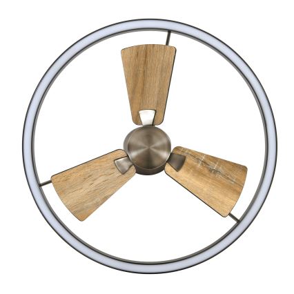 Lucci air 21611749 - LED Dimbar takfläkt CESSNA LED/36W/230V 3000/4000/5000K matt krom + fjärrkontroll