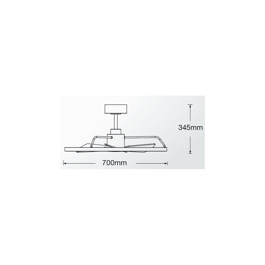 Lucci Air 21612286 - LED Dimbar takfläkt CESSNA LED/36W/230V 3000/4000/5000K vit + fjärrkontroll