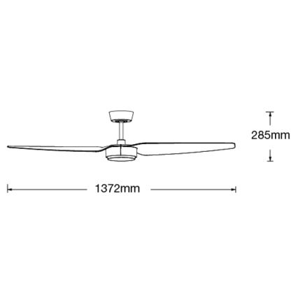 Lucci air 21615449 - Takfläkt CONDOR svart + fjärrkontroll