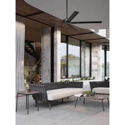 Lucci air 21616149 - Takfläkt MONZA IP55 svart + fjärrkontroll