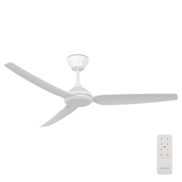 Lucci air 21616249 - Takfläkt POLIS IP55 vit + fjärrkontroll