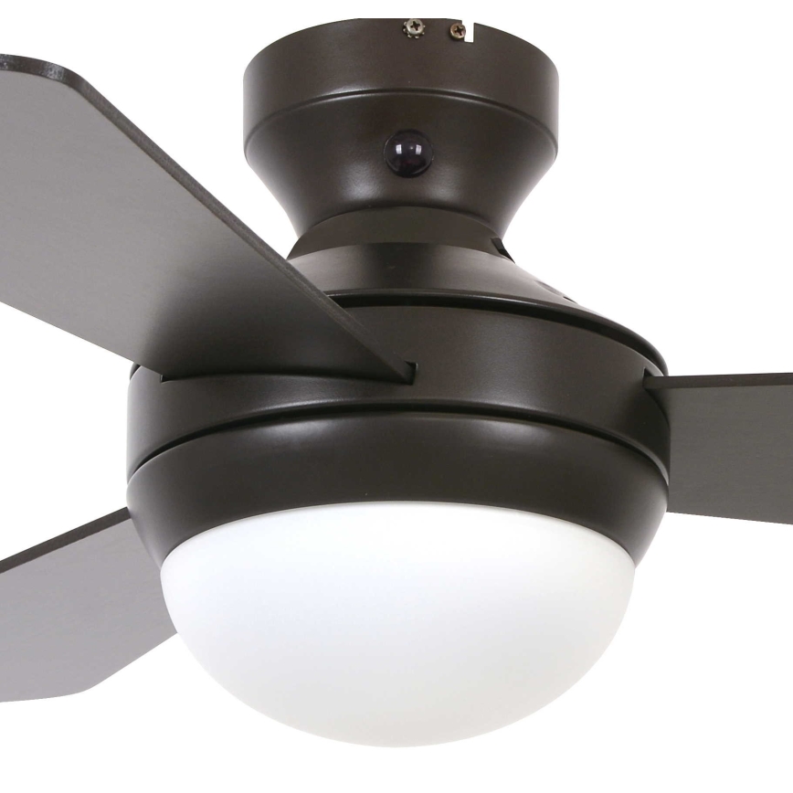 Lucci Air 512311 - Takfläkt AIRLIE HUGGER 2xE27/15W/230V trä/brun + fjärrkontroll