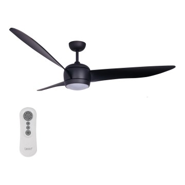Lucci air 512910 - LED takfläkt AIRFUSION NORDIC LED/20W/230V svart + fjärrkontroll