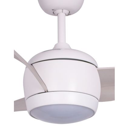 Lucci air 512911 - LED takfläkt AIRFUSION NORDIC LED/20W/230V trä/vit + fjärrkontroll