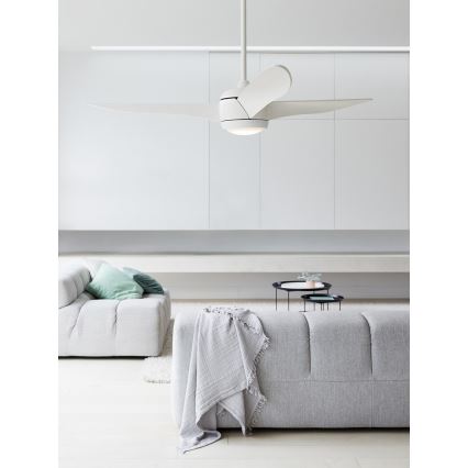 Lucci air 512911 - LED takfläkt AIRFUSION NORDIC LED/20W/230V trä/vit + fjärrkontroll