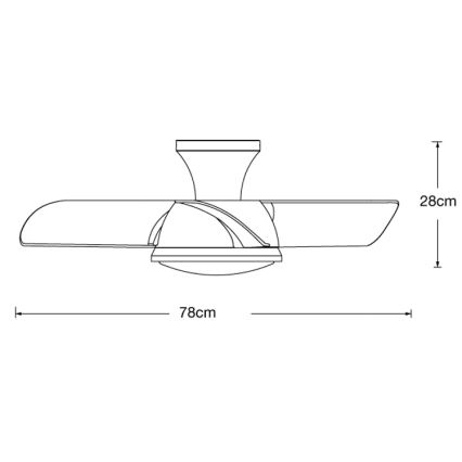 Lucci air 513071 - LED Dimbar takfläkt SYROS LED/18W/230V 3000/4000/6000K vit + fjärrkontroll