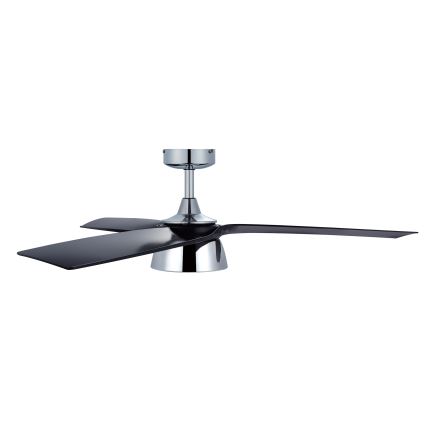 Lucci air 513072 - LED Dimbar takfläkt BRONX LED/18W/230V 3000/4000/6000K svart/skinande krom + fjärrkontroll