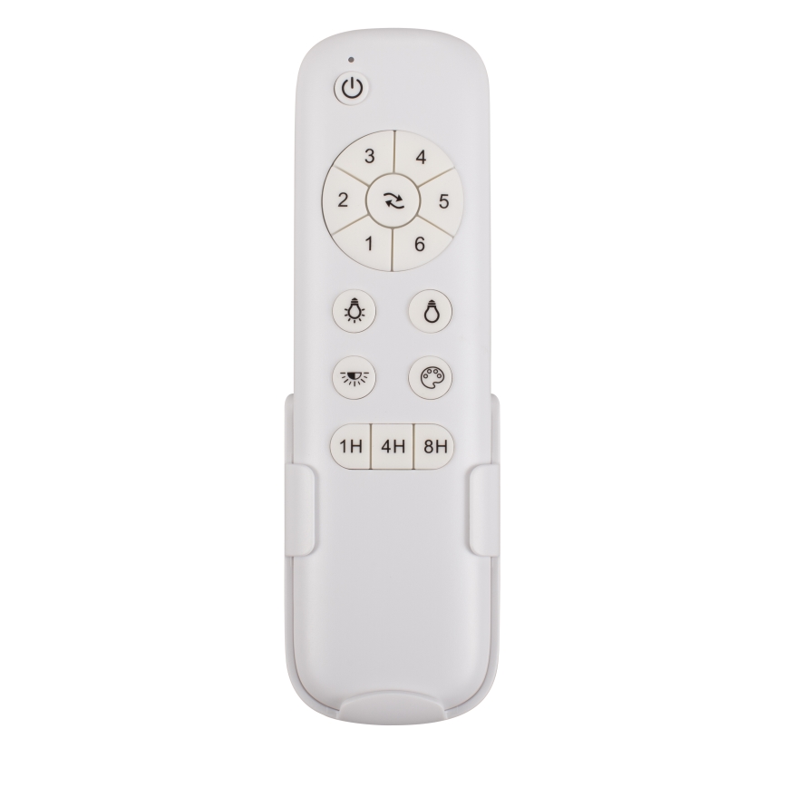 Lucci air 513072 - LED Dimbar takfläkt BRONX LED/18W/230V 3000/4000/6000K svart/skinande krom + fjärrkontroll
