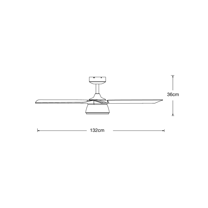 Lucci air 513072 - LED Dimbar takfläkt BRONX LED/18W/230V 3000/4000/6000K svart/skinande krom + fjärrkontroll
