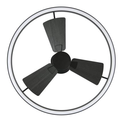 Lucci Air 516124 - LED Dimbar takfläkt CESSNA LED/36W/230V 3000/4000/5000K svart + fjärrkontroll