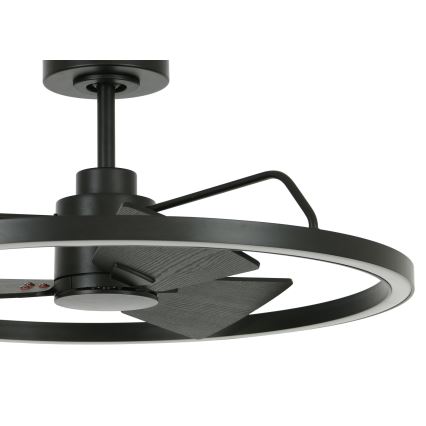 Lucci Air 516124 - LED Dimbar takfläkt CESSNA LED/36W/230V 3000/4000/5000K svart + fjärrkontroll