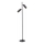 Lucide 09739/02/30 - Golvlampa CLUBS 2xGU10/40W/230V svart