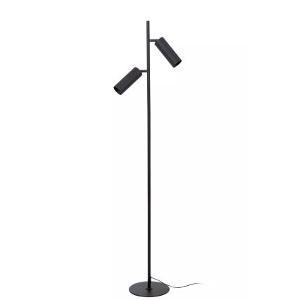 Lucide 09739/02/30 - Golvlampa CLUBS 2xGU10/40W/230V svart