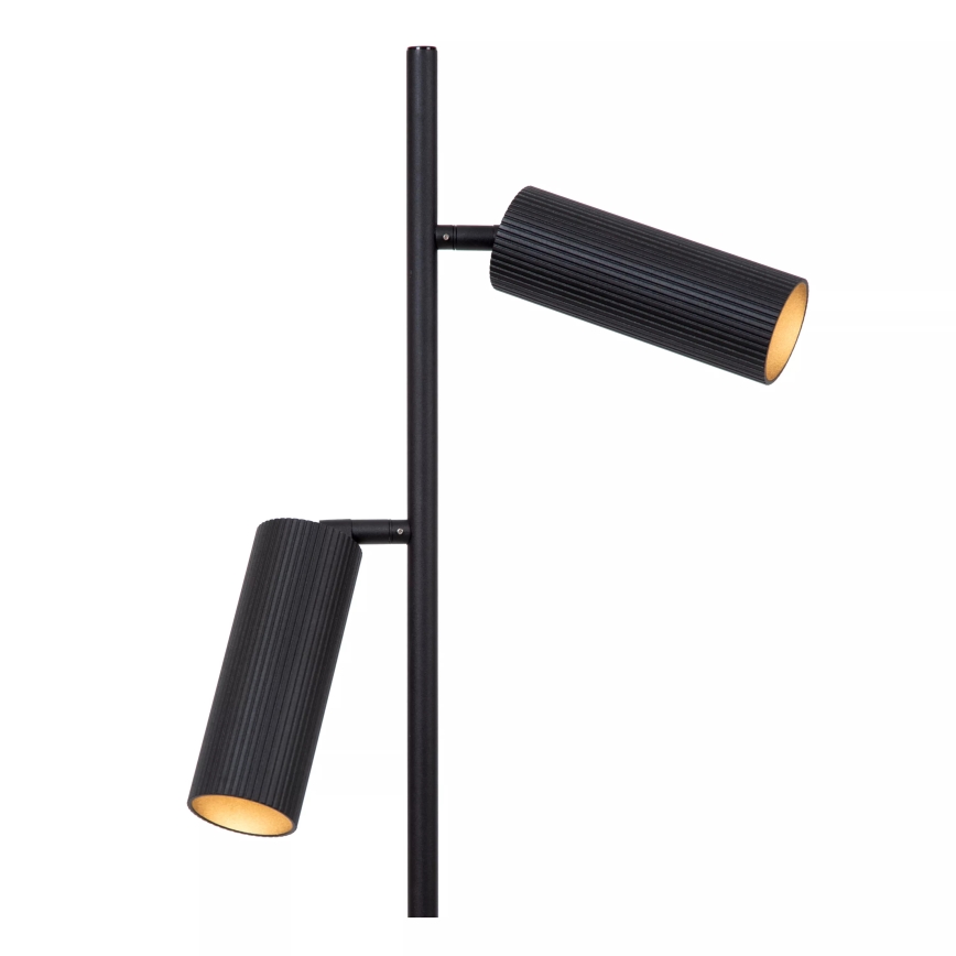 Lucide 09739/02/30 - Golvlampa CLUBS 2xGU10/40W/230V svart