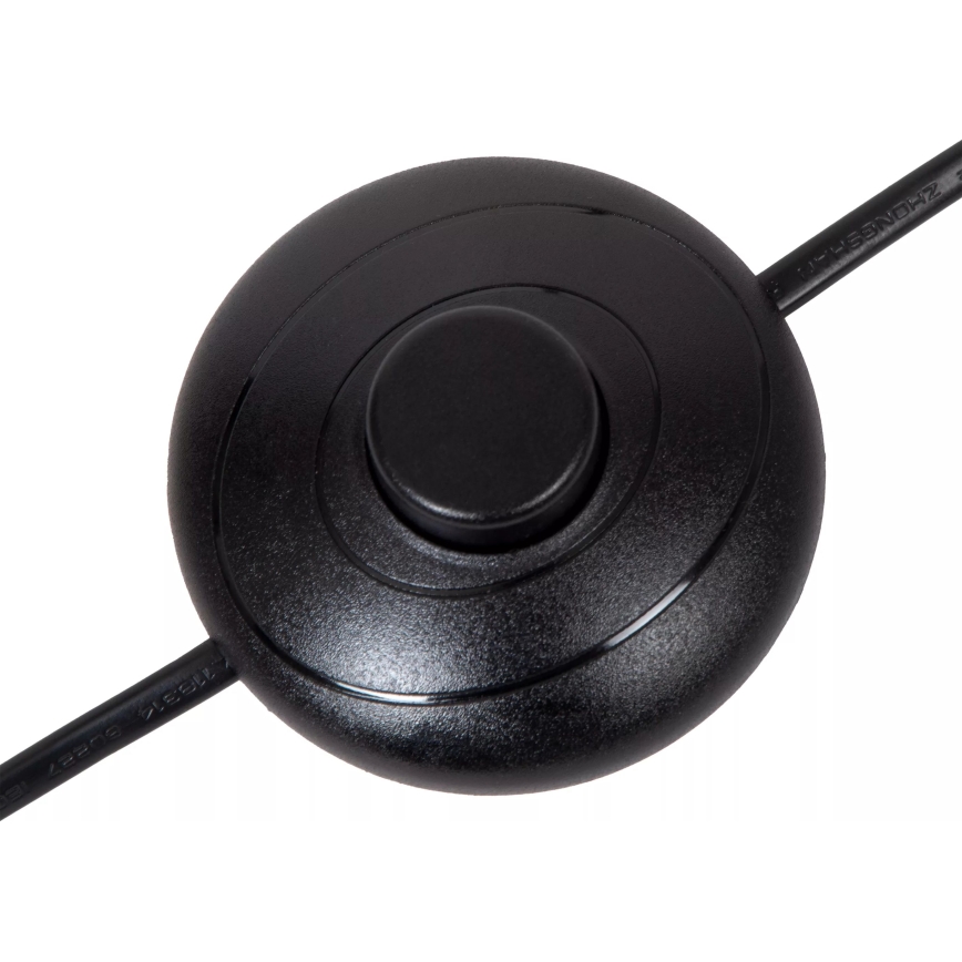 Lucide 09739/02/30 - Golvlampa CLUBS 2xGU10/40W/230V svart