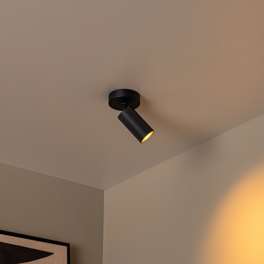 Lucide 09939/01/30 - Väggspotlight CLUBS 1xGU10/40W/230V svart