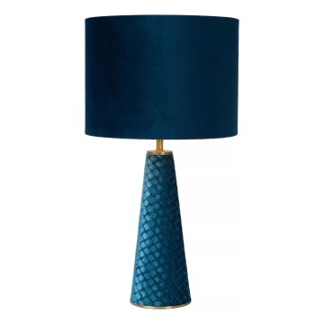 Lucide 10501/81/37 - Bordslampa EXTRAVAGANZA VELVET 1xE27/60W/230V blå