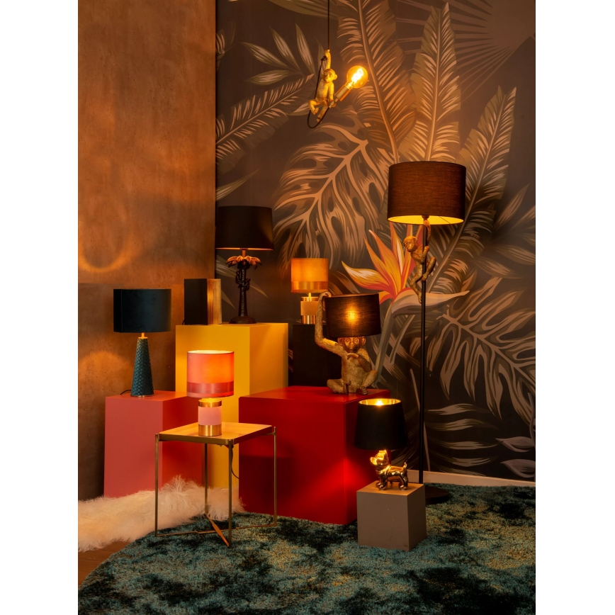 Lucide 10501/81/37 - Bordslampa EXTRAVAGANZA VELVET 1xE27/60W/230V blå