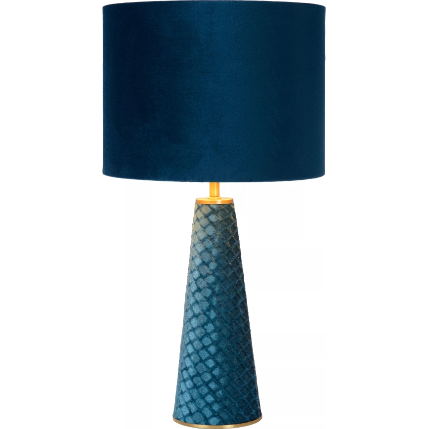 Lucide 10501/81/37 - Bordslampa EXTRAVAGANZA VELVET 1xE27/60W/230V blå