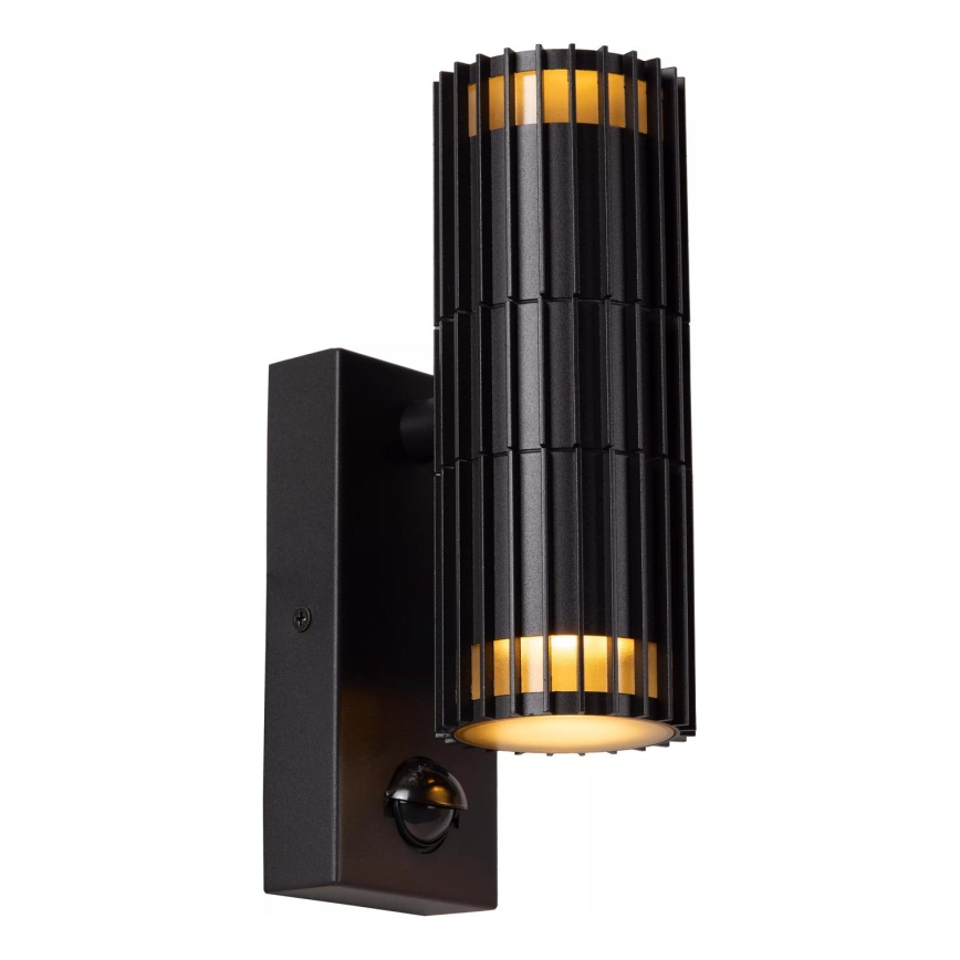 Lucide 11839/02/30 - Utomhus vägglampa med sensor TIMBALA 2xGU10/7W/230V IP44
