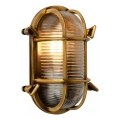 Lucide 11891/20/02 - Vägglampa för utomhusbruk DUDLEY 1xE27/40W/230V IP65 guld