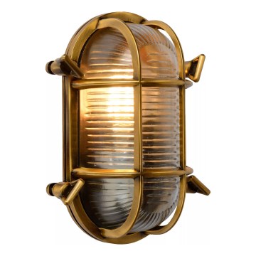 Lucide 11891/20/02 - Vägglampa för utomhusbruk DUDLEY 1xE27/40W/230V IP65 guld