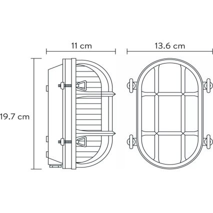 Lucide 11891/20/02 - Vägglampa för utomhusbruk DUDLEY 1xE27/40W/230V IP65 guld