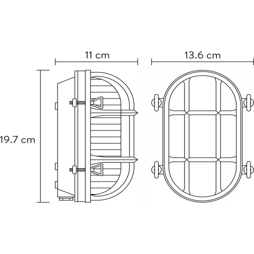 Lucide 11891/20/02 - Vägglampa för utomhusbruk DUDLEY 1xE27/40W/230V IP65 guld