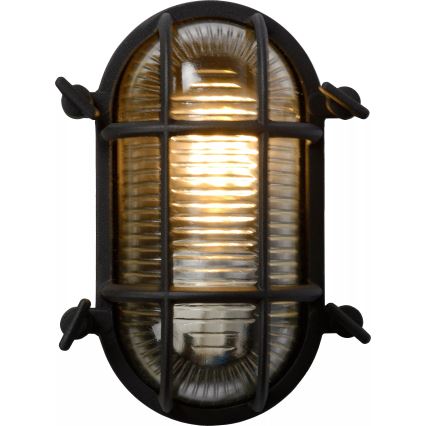 Lucide 11891/20/30 - Vägglampa för utomhusbruk DUDLEY 1xE27/40W/230V IP65 svart