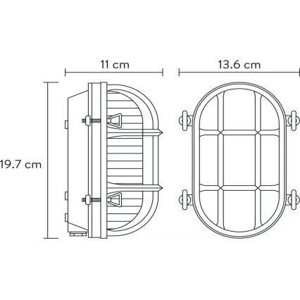 Lucide 11891/20/30 - Vägglampa för utomhusbruk DUDLEY 1xE27/40W/230V IP65 svart