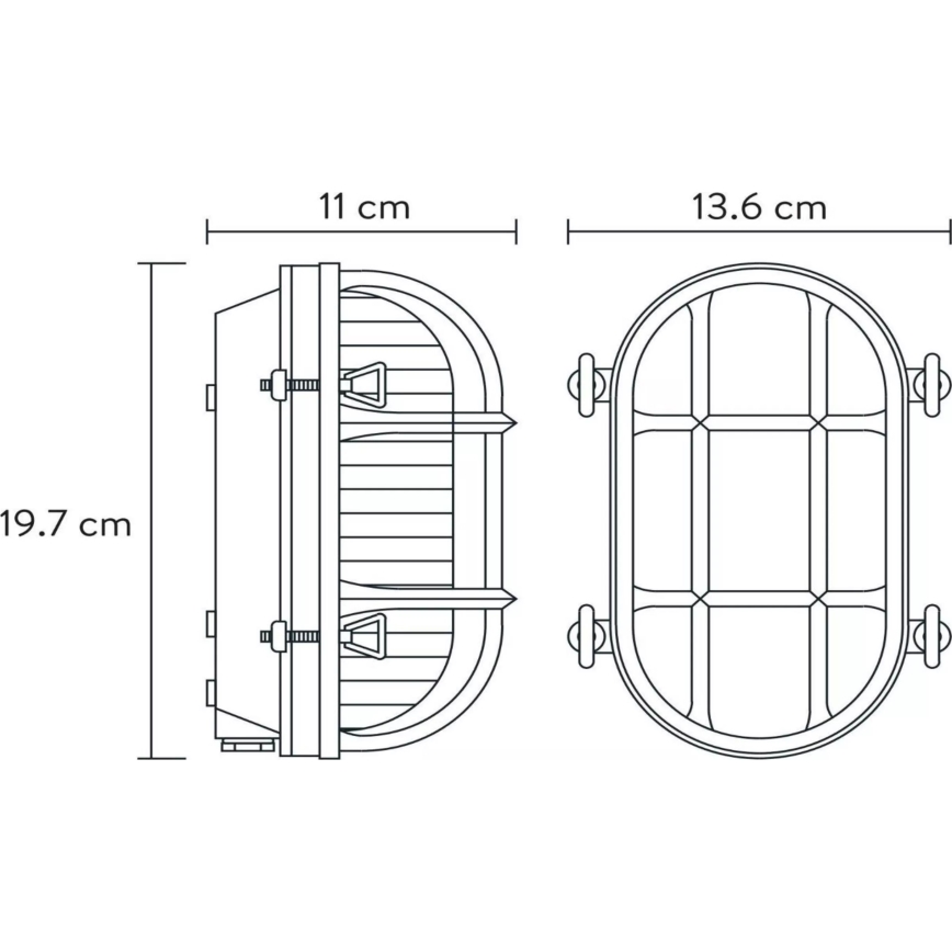 Lucide 11891/20/30 - Vägglampa för utomhusbruk DUDLEY 1xE27/40W/230V IP65 svart