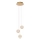 Lucide 13499/13/60 - LED ljusreglerad ljuskrona på textilsladd CINTRA 3xLED/4,7W/230V guld