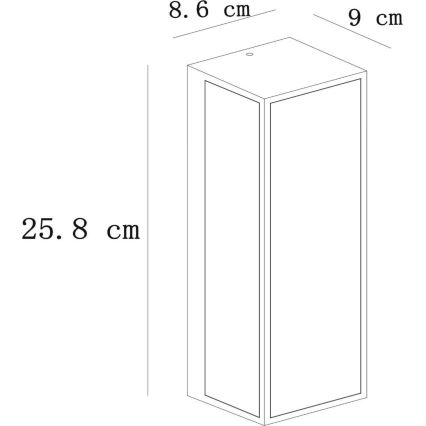 Lucide 15802/01/30 - Vägglampa för utomhusbruk DUKAN 1xE27/15W/230V IP65 svart