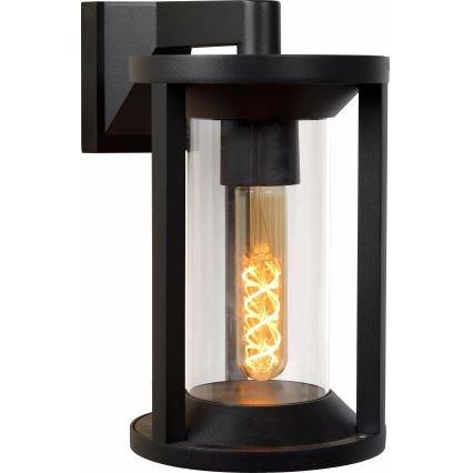 Lucide 15803/01/30 - Vägglampa för utomhusbruk CADIX 1xE27/15W/230V IP65 svart