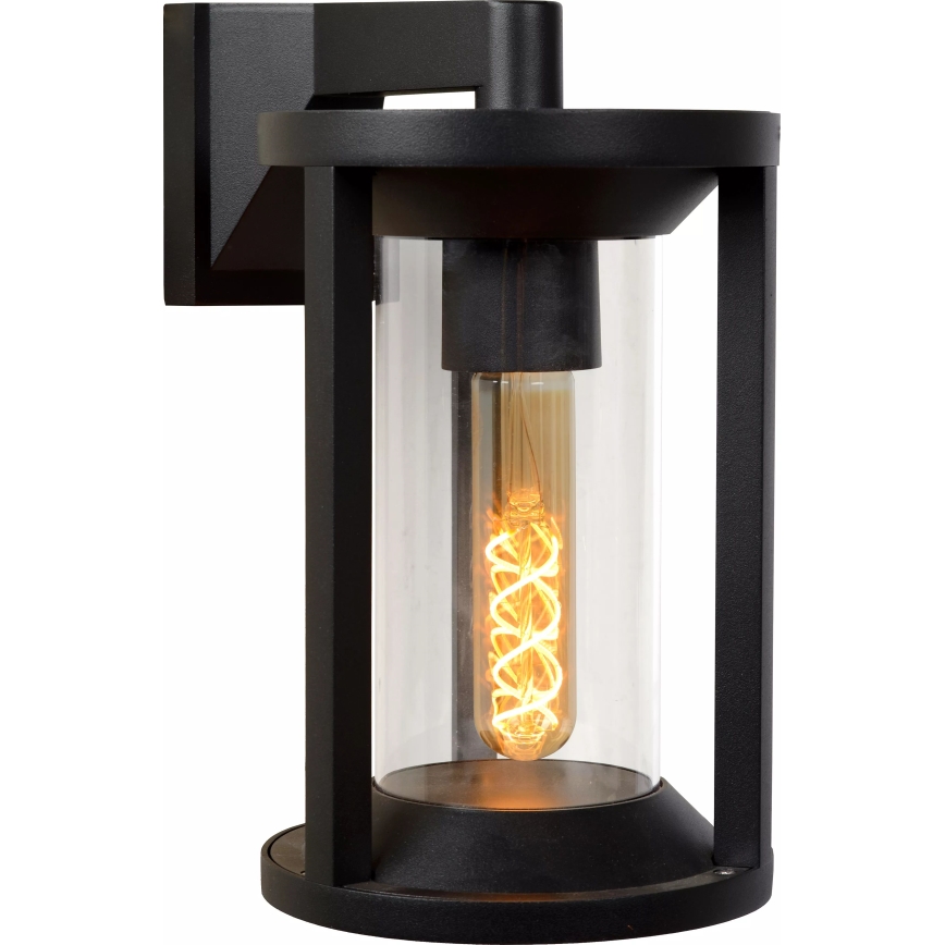 Lucide 15803/01/30 - Vägglampa för utomhusbruk CADIX 1xE27/15W/230V IP65 svart