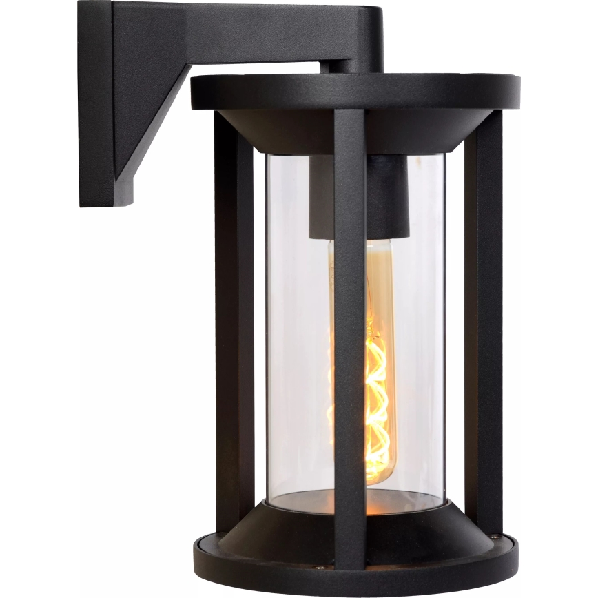 Lucide 15803/01/30 - Vägglampa för utomhusbruk CADIX 1xE27/15W/230V IP65 svart