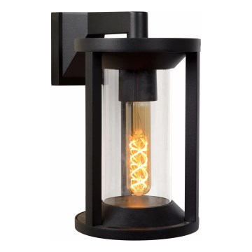 Lucide 15803/01/30 - Vägglampa för utomhusbruk CADIX 1xE27/15W/230V IP65 svart