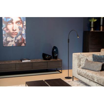 Lucide 18756/03/30 - LED Ljusreglerad flexibel beröring golvlampa ZOZY LED/4W/230V svart
