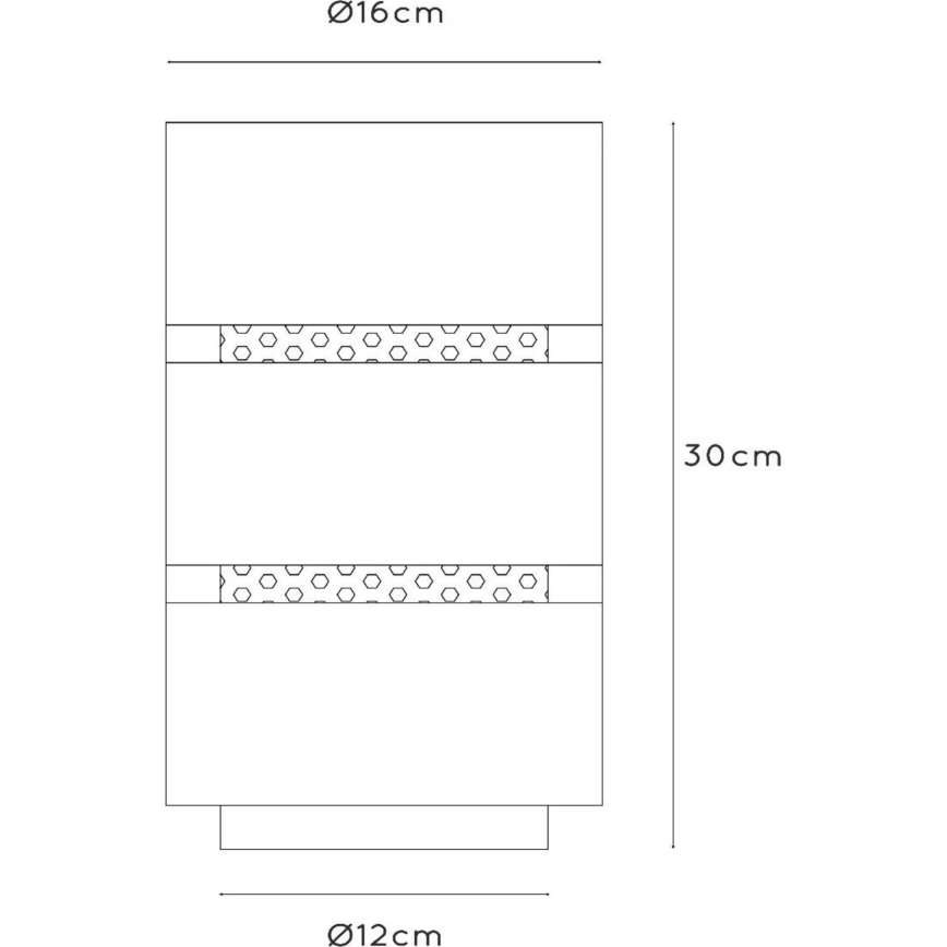 Lucide 21533/01/30 - Bordslampa ROSAS 1xE27/40W/230V svart