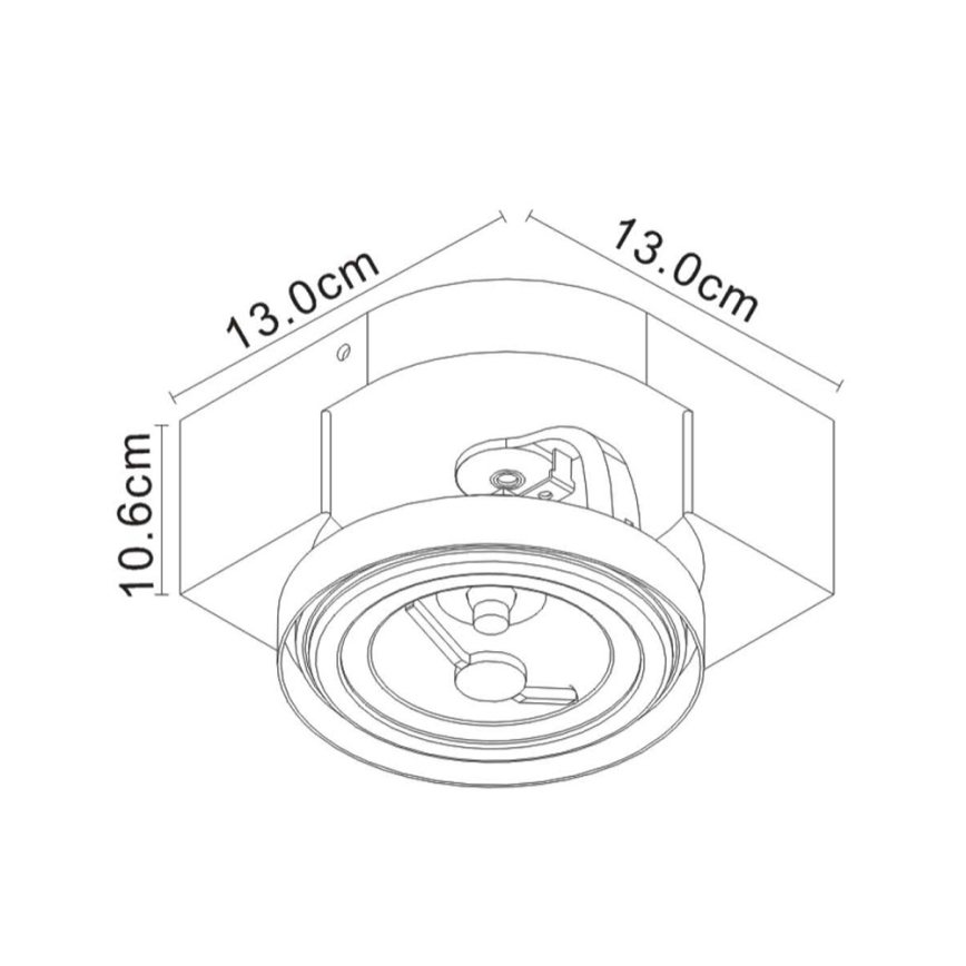 Lucide 22960/10/31 - LED spotlight VERSUM AR111 LED/10W/230V vit