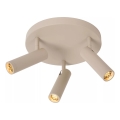 Lucide 22974/13/41 - Takspot GRADO 3xGU10/40W/230V beige